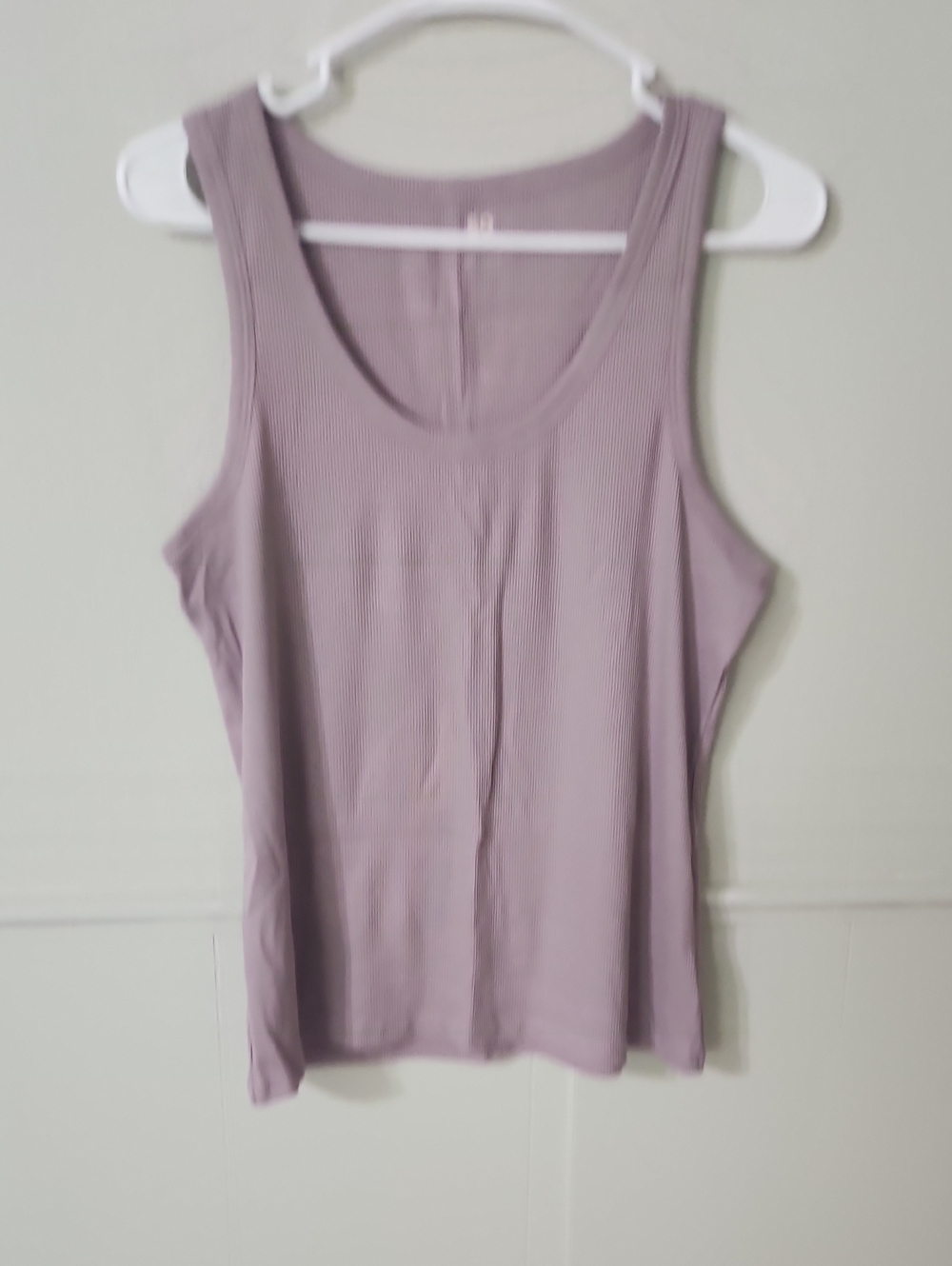 SO Lavender Ribbed Tank Top